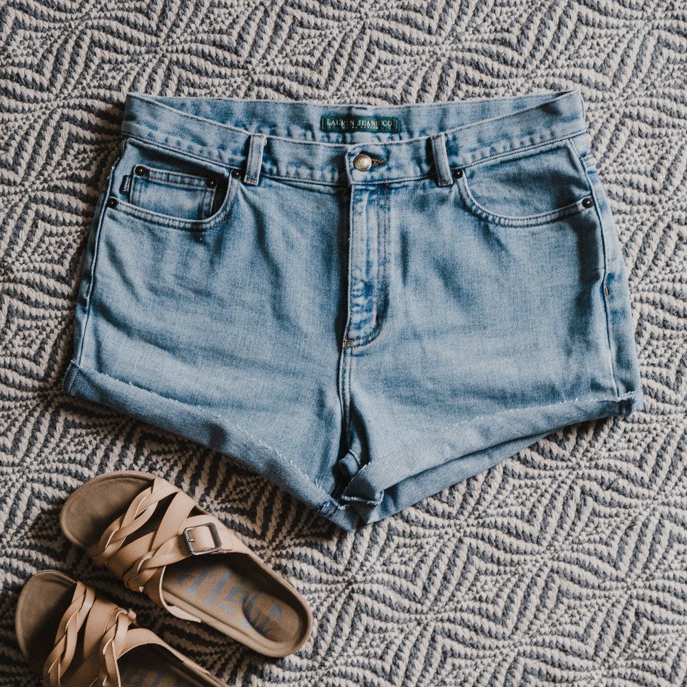 Vintage High Waisted Ralph Lauren Denim Shorts